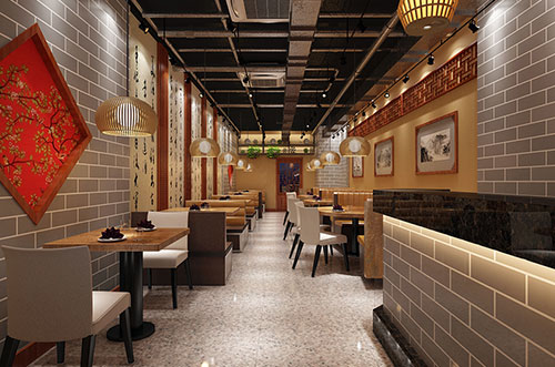 邳州传统中式餐厅餐馆装修设计效果图
