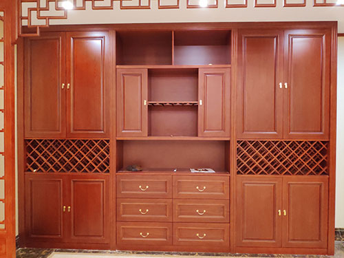 邳州中式家居装修之中式酒柜装修效果图